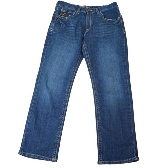 ARIAT Rebar M4 Relaxed DuraStretch Edge Boot Cut Jean Bodie Style 100162290 - Picture 2 of 12